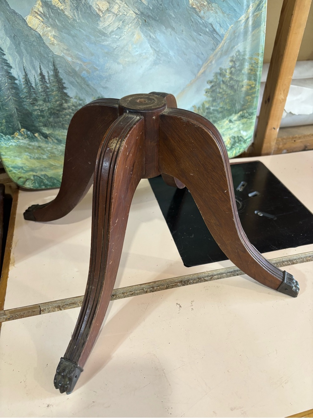 Vintage pedestal table leg set (Duncan Phyfe style)